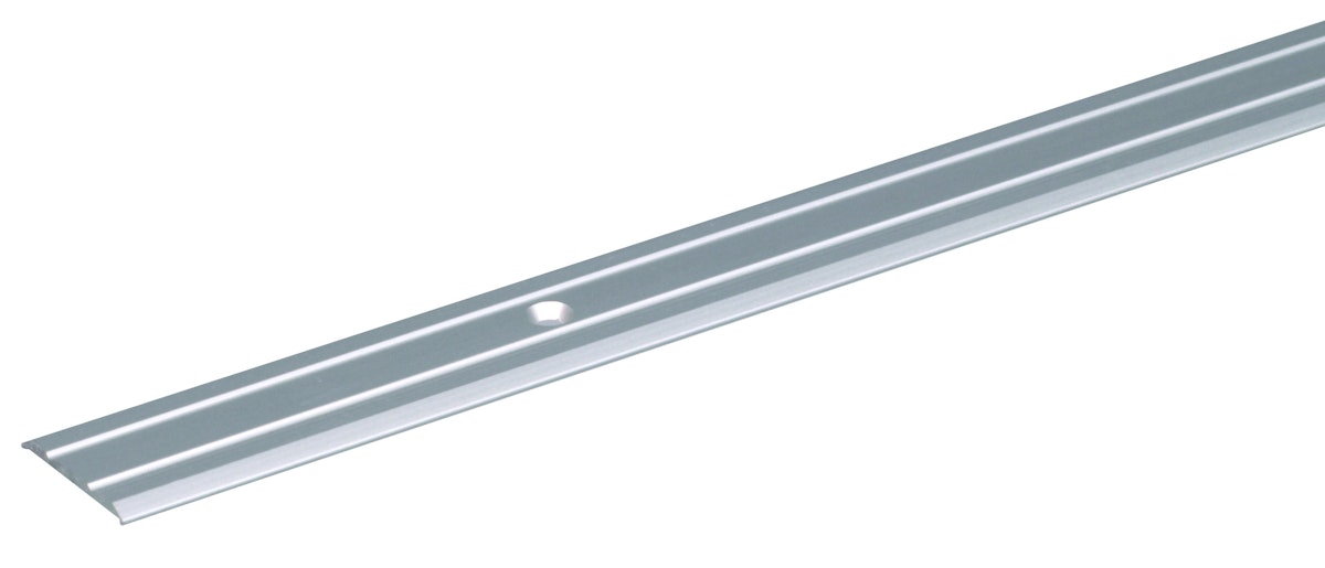 Alberts® Übergangsprofil mit 2 Rillen, Alu, versch. Größen-0,9 m-silberfarbig eloxiert-25 mm von Alberts