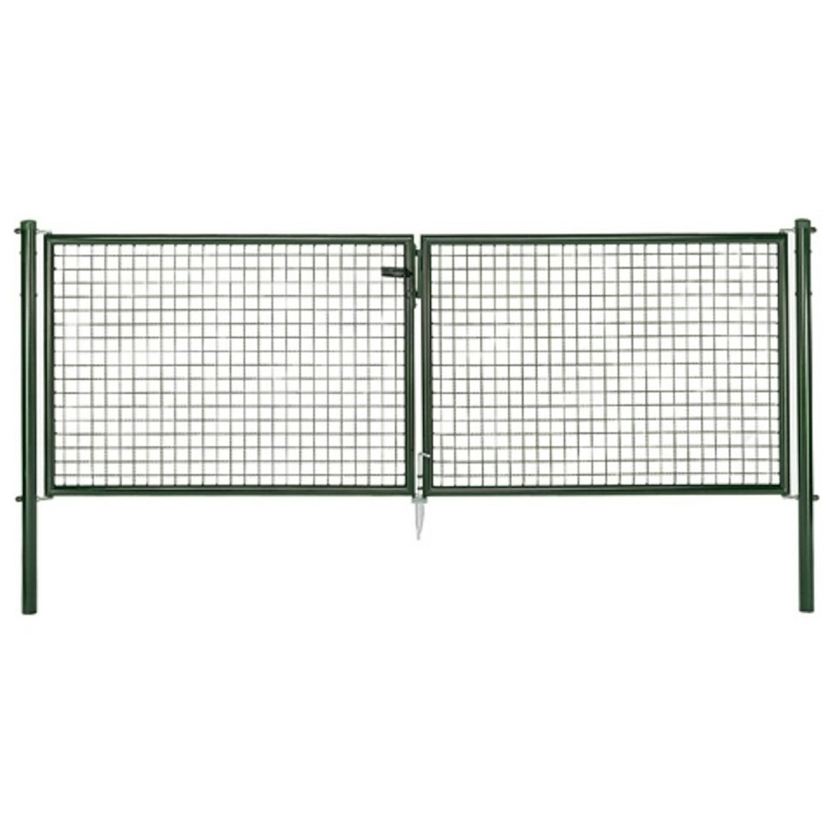 Alberts® Wellengitter-Doppeltor Breite 2988 mm, anthr.metallic, Höhe 1250 mm von Alberts