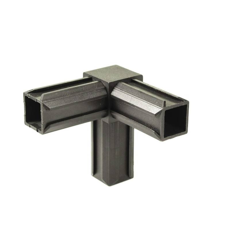 Alberts® XD-Rohrverbinder 90° plus ein rechtwinkeliger Abgang-20 x 20 x1,5 mm von Alberts