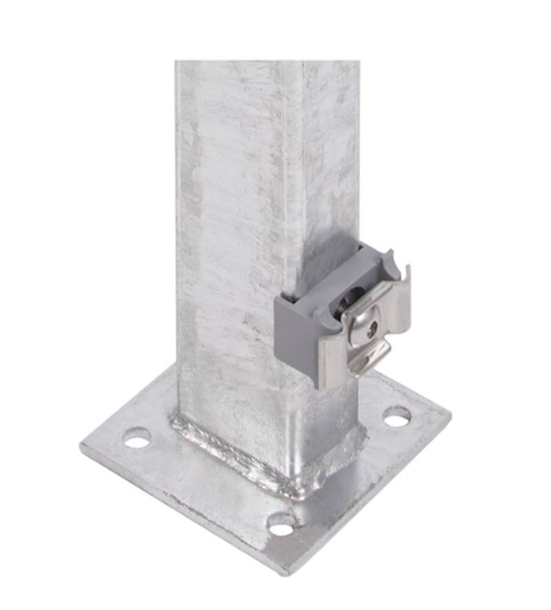 Alberts® Zaunpfosten für Doppelstabmatten zum Aufschrauben Anthrazit 1000 mm von Alberts