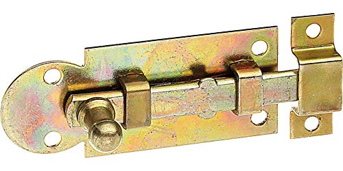 Alberts 113001 Fensterriegel | gerade, mit befestigter Schlaufe | galvanisch verzinkt, dickschichtpassiviert | Platte 61 x 26 mm von Alberts