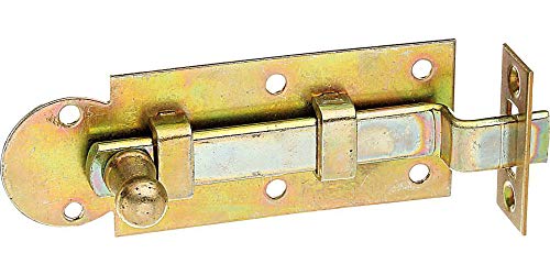 Alberts 113216 Fensterriegel | gekröpft, mit Schließblech | galvanisch verzinkt, dickschichtpassiviert | Platte 80 x 30 mm von Alberts
