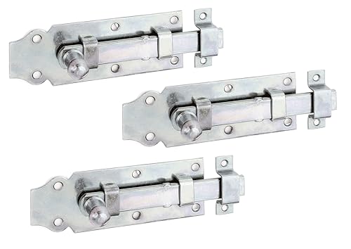 Alberts 115432 Türriegel | gerade, mit Knopfgriff und befestigter Schlaufe | galvanisch verzinkt, dickschichtpassiviert | Platte 120 x 44 mm | 3er Set Alberts 115432 Türriegel | gerade, mit Knopfgriff und befestigter Schlaufe | galvanisch verzinkt, dickschichtpassiviert | Platte 120 x 44 mm | 3er Set von Alberts