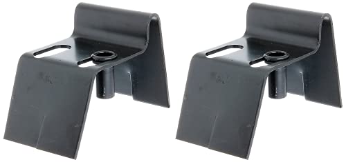 Alberts 137427 Auflaufstütze | zum Einbetonieren, mit Bodenschieberführung | schwarz | 100 mm | 2er Set von Alberts