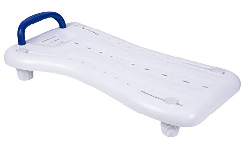 Alberts 140458 Badewannenbrett | mit Griff | Kunststoff, weiß | 690 x 270 mm von Alberts