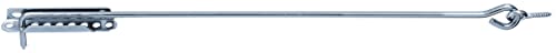 Alberts 204297 Sturmhaken | mit Feststellplatte oder Ösen auf Platten | galvanisch blau verzinkt | Länge 600 mm | Haken-Ø 8 mm von Alberts
