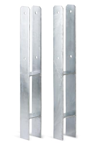 Alberts 213145 H-Pfostenträger | feuerverzinkt | lichte Breite 71 mm | Gesamthöhe 600 mm | Materialstärke 5 mm | 2er Set Alberts 213145 H-Pfostenträger | feuerverzinkt | lichte Breite 71 mm | Gesamthöhe 600 mm | Materialstärke 5 mm | 2er Set von Alberts
