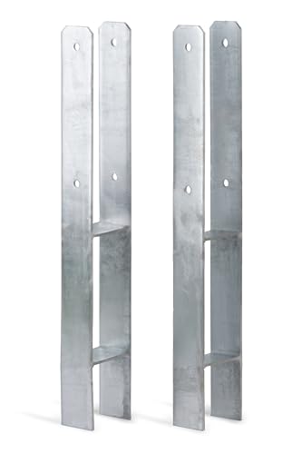 Alberts 213206 H-Pfostenträger | feuerverzinkt | lichte Breite 81 mm | Gesamthöhe 600 mm | Materialstärke 5 mm | 2er Set Alberts 213206 H-Pfostenträger | feuerverzinkt | lichte Breite 81 mm | Gesamthöhe 600 mm | Materialstärke 5 mm | 2er Set von Alberts