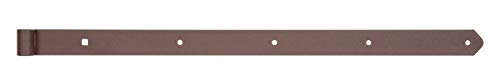Alberts 300845 DURAVIS® Ladenband | gerade, Abschluss abgerundet | rostbraun duplexbeschichtet | Rollen-Ø 16 mm | Größe 800 x 45 mm von Alberts