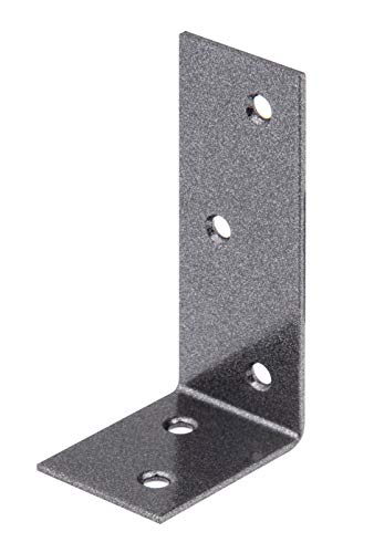 Alberts 301590 DURAVIS® Balkenwinkel | ungleichschenklig | schwarzdiamant duplexbeschichtet | Größe 40 x 80 x 30 mm von Alberts