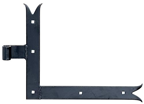 Alberts 306427 Fensterladen-Winkelband | Abschluss gerade oder Karpfenschwanz für oben oder unten | schwarzer Tauchlack | Rolle: Ø14 mm | Größe 250 x 300 x 35 mm von Alberts