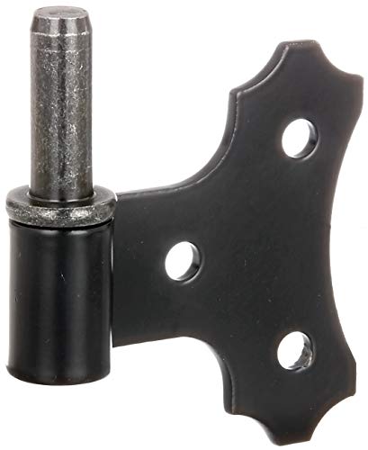 Alberts 306588 Kloben mit Zierplatte | zum Anschrauben | schwarzer Tauchlack | Dornmaß Ø14 mm | Platte 94 x 94 mm von Alberts