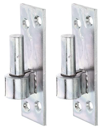 Alberts 318697 Kloben auf Platte | Süddeutsche Form mit DI oder DII-Haken | galvanisch verzinkt, dickschichtpassiviert | Dornmaß Ø16 mm | Platte 133 x 40 mm | 2er Set von Alberts