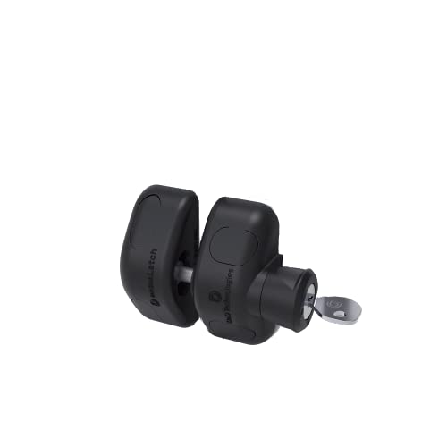 Alberts 323202 Gartentorverschluss | Zum Anschrauben | Glasfaserverstärktes Nylon mit Edeslstahlkern | Schwarz von Alberts