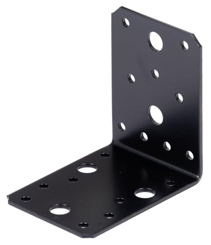 Alberts 332693 Winkelverbinder - schwarz - kunststoffbeschichtet - 90 x 90 x 65 mm von Alberts