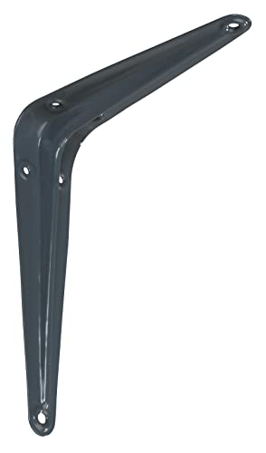 Alberts 348922 Konsole aus Stahl | wahlweise in verschiedenen Ausführungen | grau | Höhe 200 mm | Tiefe 150 mm von Alberts