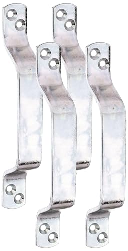 ALBERTS 417918 Torgriff | Galvanisch gelb verzinkter Stahl, 190 x 25 mm (Packung mit 4) von Alberts