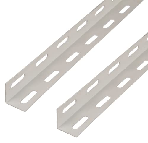 Alberts 423742 Winkelprofil | weiß kunststoffbeschichtet | 1000 x 27 x 27 mm | 2er Set von Alberts