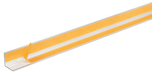 Alberts 433574 Winkelprofil | selbstklebend | Aluminium, silberfarbig eloxiert | 1000 x 30 x 30 mm von Alberts