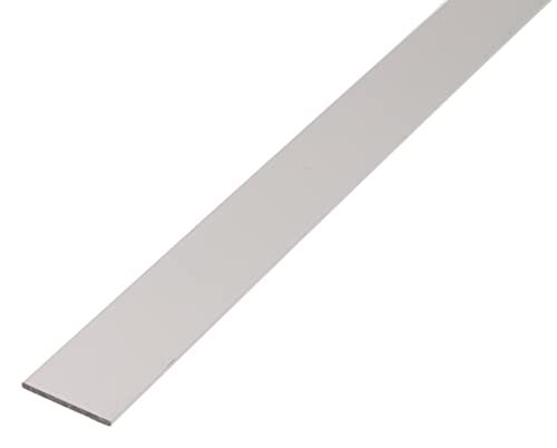 Alberts 434465 Flachstange | Aluminium, silberfarbig eloxiert | 1000 x 40 x 2 mm von Alberts