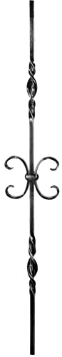 Alberts 442477 Zierstab | Eisen | 1 C-Bogen | 900 mm | 12 x 12 mm von Alberts