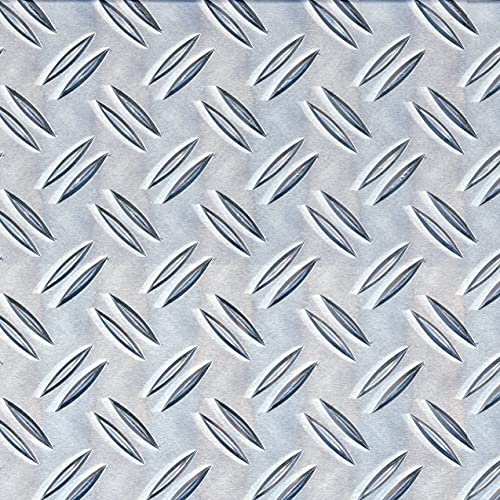 Alberts 466695 Strukturblech | Riffel-Prägung | Aluminium, natur | 120 x 1000 x 1,5 mm von Alberts