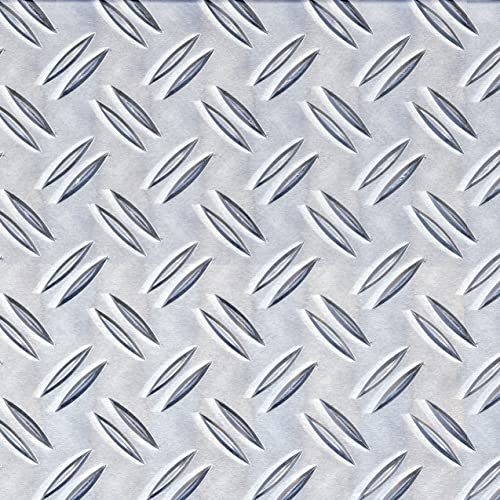 Alberts 466732 Strukturblech | Riffel-Prägung | Aluminium, natur | 400 x 2000 x 1,5 mm von Alberts