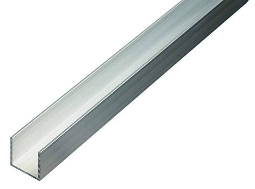 Alberts 473808 U-Profil | Aluminium, natur | 1000 x 6 x 6 mm von Alberts