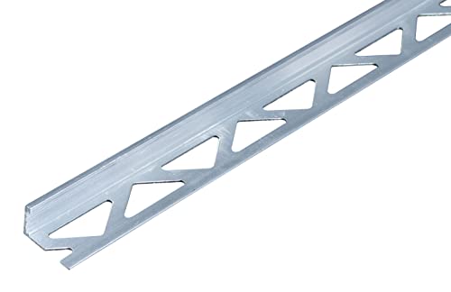 Alberts 475390 Fliesen-Abschlussprofil | Aluminium, blank | 1000 x 23,5 x 12,5 mm von Alberts