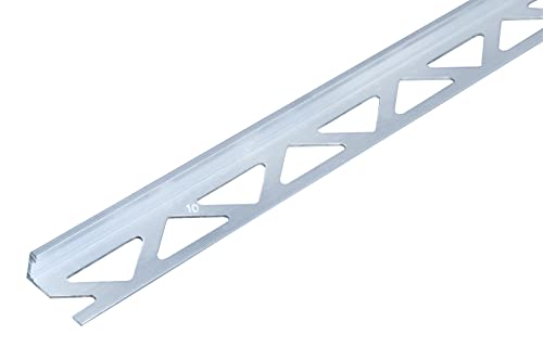 Alberts 475574 Fliesen-Abschlussprofil | Aluminium, blank | 2500 x 8 mm von Alberts