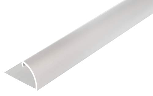 Alberts 476557 Abschlussprofil | Aluminium, silberfarbig eloxiert | 1000 x 24,5 x 13,5 mm von Alberts