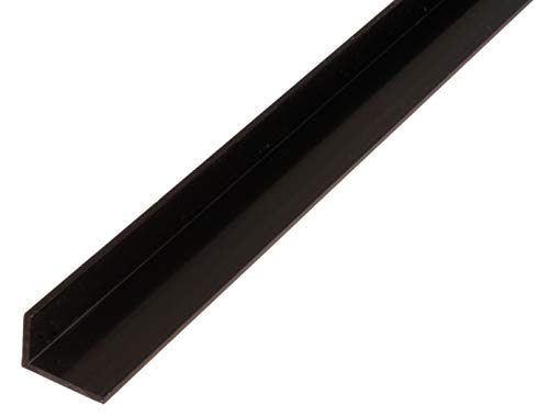 Alberts 479046 Winkelprofil | Kunststoff, schwarz | 1000 x 25 x 20 mm von Alberts