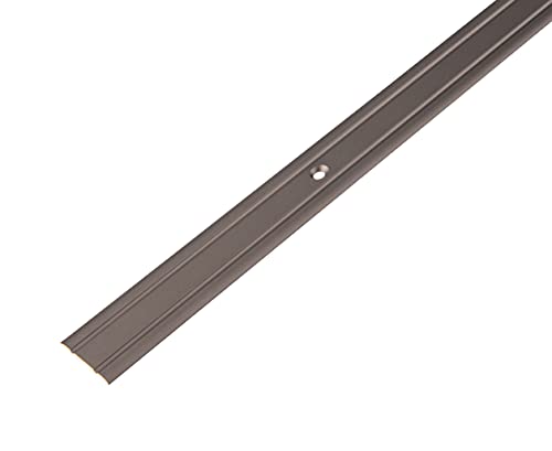 Alberts 484156 Übergangsprofil | mit zwei Rillen | Aluminium, bronzefarbig eloxiert | 900 x 25 mm von Alberts