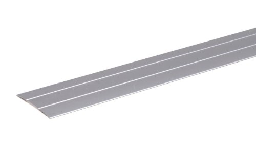 Alberts 484491 Übergangsprofil - selbstklebend, mit zwei Rillen - Aluminium, silberfarbig eloxiert - 900 x 37,8 mm von Alberts