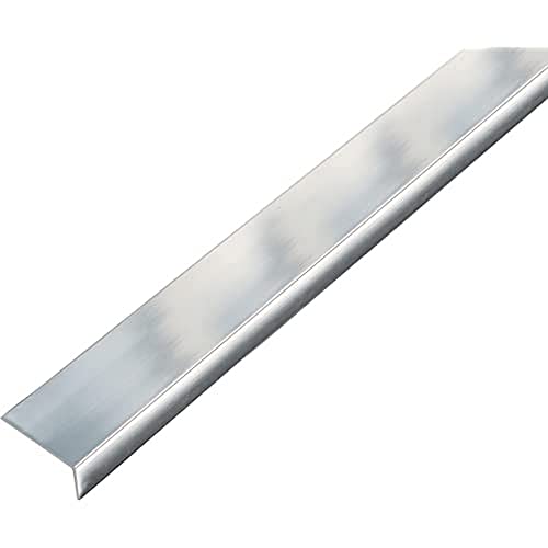 Alberts 488581 Winkelprofil | selbstklebend | Aluminium, chromdesign | 1000 x 15 x 10 mm von Alberts