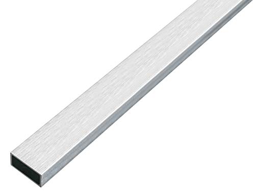 Alberts 488840 Rechteckrohr | Aluminium, edelstahldesign, hell | 1000 x 20 x 10 mm von Alberts