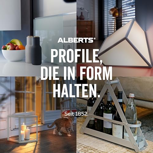Alberts 492601 BA-Profil flach | Aluminium, weiß kunststoffbeschichtet RAL 9016 | 2600 x 50 x 3 mm Alberts 492601 BA-Profil flach | Aluminium, weiß kunststoffbeschichtet RAL 9016 | 2600 x 50 x 3 mm von Alberts