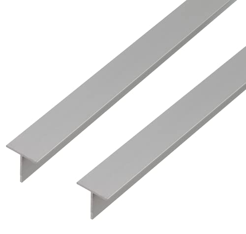 Alberts 496944 T-Profil | Aluminium, natur | 1000 x 35 x 35 mm | 2er Set von Alberts