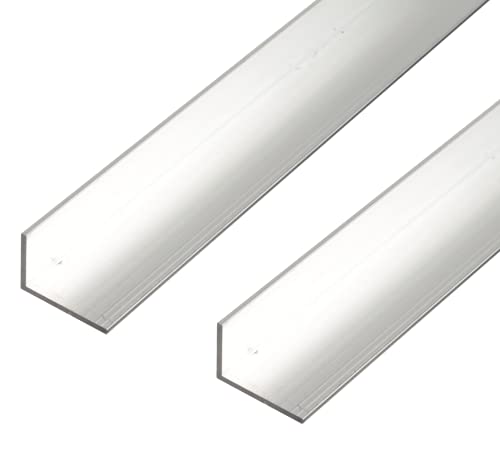 Alberts 497507 Winkelprofil | Aluminium, natur | 1000 x 50 x 30 mm | 2er Set von Alberts