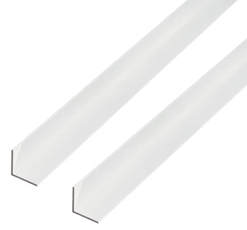 Alberts 498214 Winkelprofil | Aluminium, silberfarbig eloxiert | 1000 x 40 x 40 mm | 2er Set von Alberts