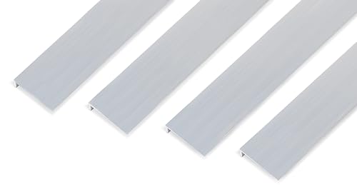 Alberts 499747 Winkelprofil | Aluminium, natur | 1000 x 40 x 10 mm | 4er Set von Alberts