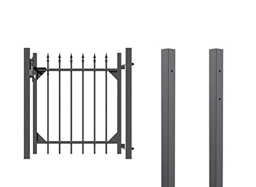 Alberts 510459 Einzeltorset Chaussee, zum Einbetonieren | verschiedene Höhen - wahlweise in verschiedenen Farben | anthrazit | Höhe 120 cm | Breite 1 m Alberts 510459 Einzeltorset Chaussee, zum Einbetonieren | verschiedene Höhen - wahlweise in verschiedenen Farben | anthrazit | Höhe 120 cm | Breite 1 m von Alberts