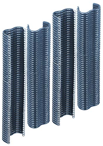 Alberts 531010 Drahtklammer | zinkphosphatiert, schwarz kunststoffbeschichtet | Breite 22 mm | 200er Set von Alberts