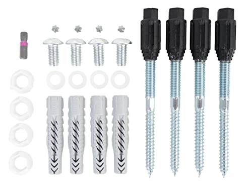 Alberts 557768 Schrauben-Set | zur Befestigung von Fenstergittern auf Fassaden | Stahl, verzinkt | Typ 10/100/M8 | 4er Set Alberts 557768 Schrauben-Set | zur Befestigung von Fenstergittern auf Fassaden | Stahl, verzinkt | Typ 10/100/M8 | 4er Set von Alberts