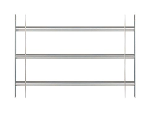 Alberts 563707 Fenstergitter Secorino Basic | Ausziehbar für Fenster außen | Einbruchschutz Gitter | galvanisch blau verzinkt | 450 x 700-1050 mm von Alberts