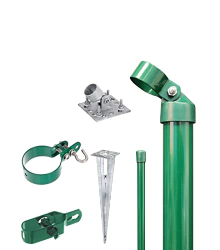 Alberts 601324 Zaunanschluss-Set Wellengittertor an Maschendrahtzaun | Set,2s | zinkphosphatiert grün | mit Einschlag-Bodenhülse | Torpfosten-Ø: 76 mm | Zaunhöhe: 1250 mm Alberts 601324 Zaunanschluss-Set Wellengittertor an Maschendrahtzaun | Set,2s | zinkphosphatiert grün | mit Einschlag-Bodenhülse | Torpfosten-Ø: 76 mm | Zaunhöhe: 1250 mm von Alberts