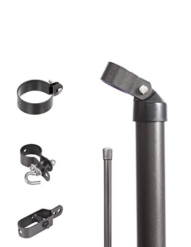 Alberts 634353 Zaunanschluss-Set Wellengittertor an Maschendrahtzaun | Set,2s | zinkphosphatiert anthrazit-metallic | zum Einbetonieren | Torpfosten-Ø: 60 mm | Zaunhöhe: 800 mm Alberts 634353 Zaunanschluss-Set Wellengittertor an Maschendrahtzaun | Set,2s | zinkphosphatiert anthrazit-metallic | zum Einbetonieren | Torpfosten-Ø: 60 mm | Zaunhöhe: 800 mm von Alberts