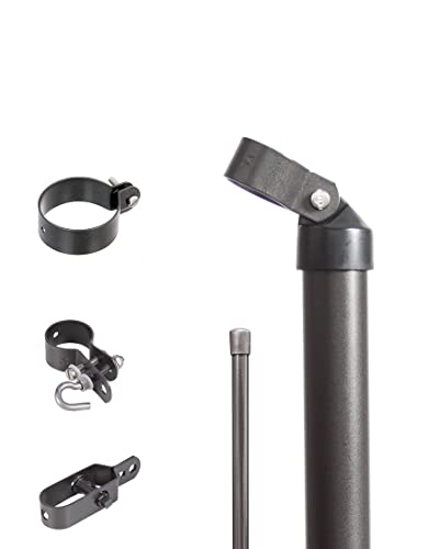 Alberts 634377 Zaunanschluss-Set Wellengittertor an Maschendrahtzaun | Set,2s | zinkphosphatiert anthrazit-metallic | zum Einbetonieren | Torpfosten-Ø: 60 mm | Zaunhöhe: 1250 mm Alberts 634377 Zaunanschluss-Set Wellengittertor an Maschendrahtzaun | Set,2s | zinkphosphatiert anthrazit-metallic | zum Einbetonieren | Torpfosten-Ø: 60 mm | Zaunhöhe: 1250 mm von Alberts