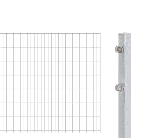 Alberts 641351 Doppelstab-Gittermatten Typ 6/5/6, 2500 mm, feuerverzinkt, Höhe 143 cm von Alberts