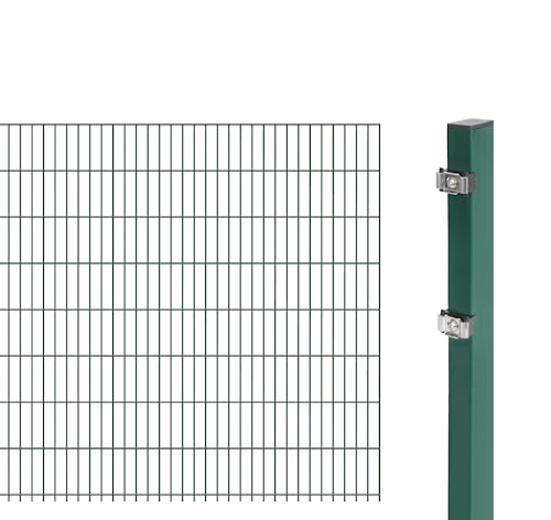 Alberts 641436 Doppelstab-Gittermatten Typ 6/5/6, 2500 mm, grün, Höhe 163 cm von Alberts